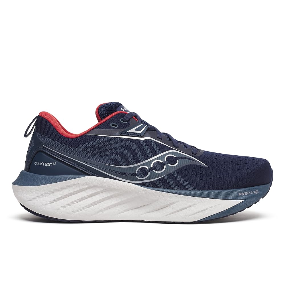 Saucony Men's Triumph 22 Sneaker, Navy/Dusk, 10 Image