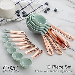COOK WITH COLOR 12 PC Measuring Cups Set and