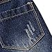 Boys Distressed Destroyed Ripped Holes Denim Jeans Bib Overalls Pants Blue 8-9 Years = Tag 140