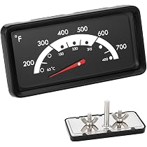 BBQ Grill Temperature Gauge Replacement - 3.6 Inch Stainless Steel Thermometer For Nexgril & Kenmore