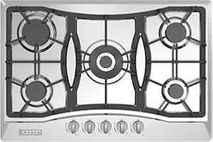Empava 30" Stainless Steel 5 Italy Sabaf Burners Stove Top Gas Cooktop EMPV-30GC0A5