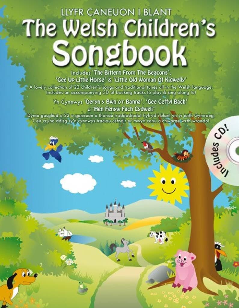 The Welsh Children's Songbook | Easy Piano And Voice Songbook | Welsh Language Sheet Music For Children Students And Teachers | Beginner Piano Vocal Sheet Music Book With CD For Learning Singing
