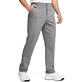 Soothfeel Men's Fleece Lined Pants 30"/32"/34" Golf Work Dress Pants Casual Insulated Warm Winter Trousers with Pockets Light Gray L32×W30