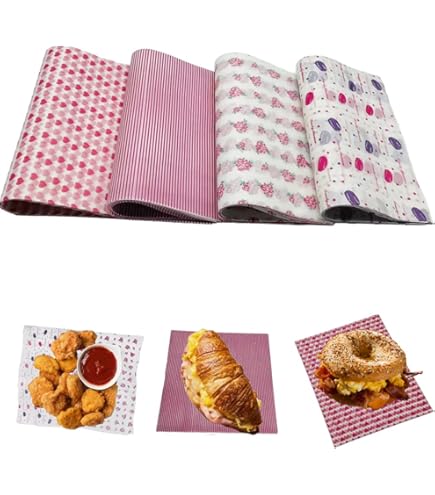 thumbnail image 2 of JarThenaAMCS 150Pcs Christmas Wax Paper Pink 2 of 10