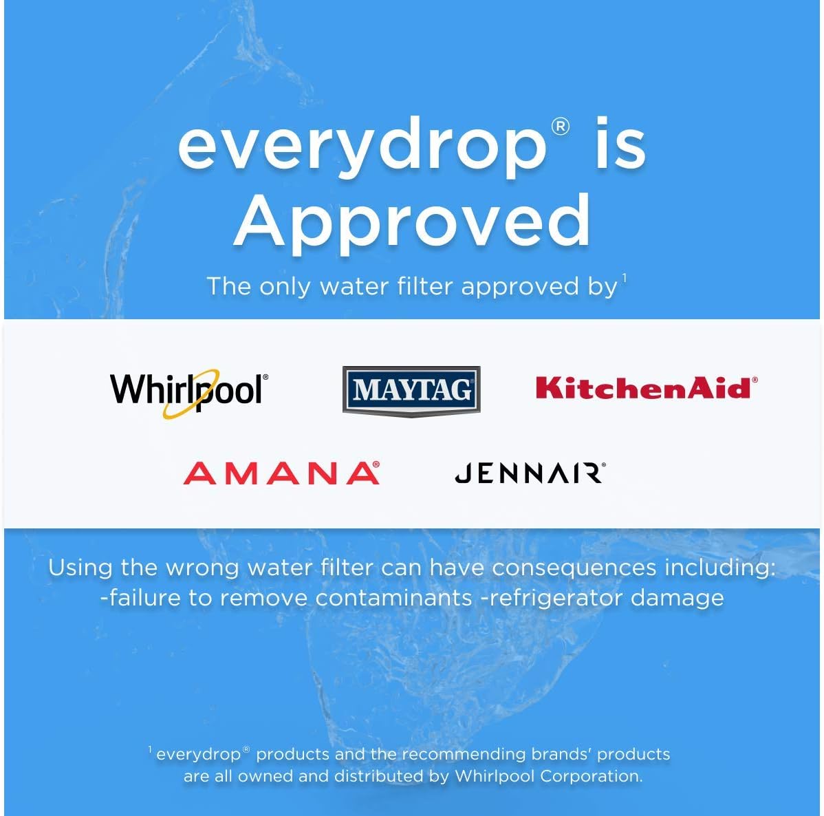 EveryDrop by Whirlpool Refrigerator Water Filter 2, EDR2RXD1 (Pack of 1): Home Improvement