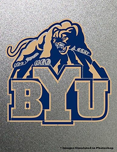 BYU Brigham Young University Cougars Stencil Painting Logo Symbol Metal Art Painting NCAA