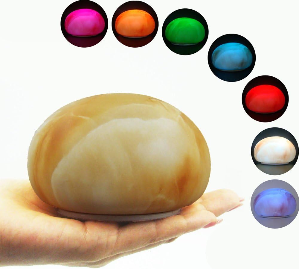 Silicone Multicolor Night Light Smart Silicone Patting Lamp with 7-Color Bedroom Lamp Romantic Dim Mood Lamp