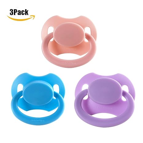 LittleForBig Bigshield Generation 2 Erwachsene Größe Schnuller Dummy für Erwachsene Baby ABDL-Rosa,Blau,Lila