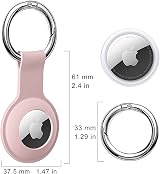 ColorCoral AirTag Holder Case Silicone Case Pink for AirTag 2021 2026 view 3