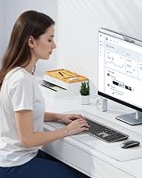 Seenda SK38 Wireless Keyboard and Mouse Set UK Full Size Numeric Keypad Black view 8