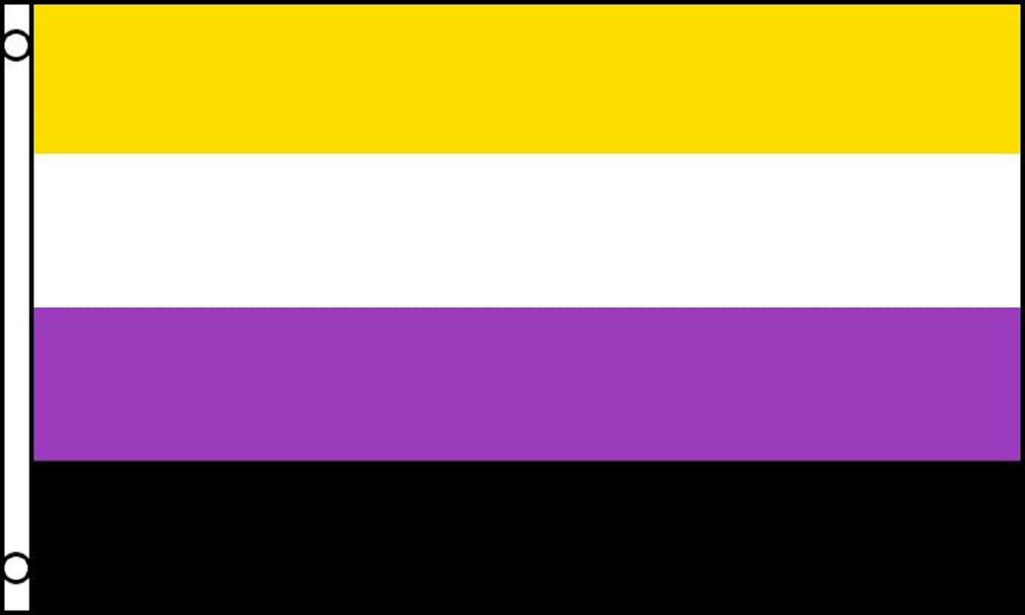 Non-Binary (NB) Genderqueer GQ LGBT 5'x3' (150cm x 90cm) Flag