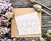 Laser Cut Blank Invitations with Envelopes 5 x 7.25 Inches (Set of 24)