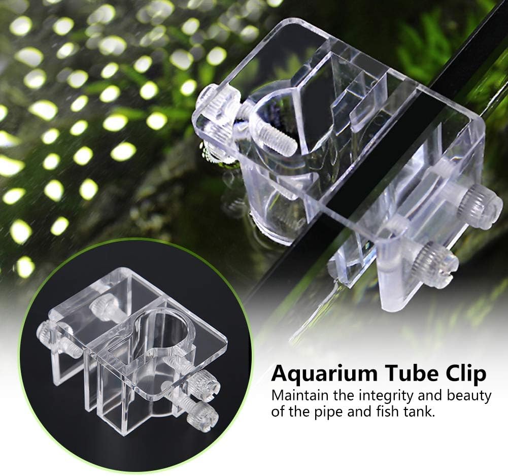 Pssopp 20mm Adjustable Acrylic Aquarium Water Pipe Holder Water Tube Clamp Fixed Clip Fish Tank Hose Holder Feeding Tube Fixing Clip - Image 4