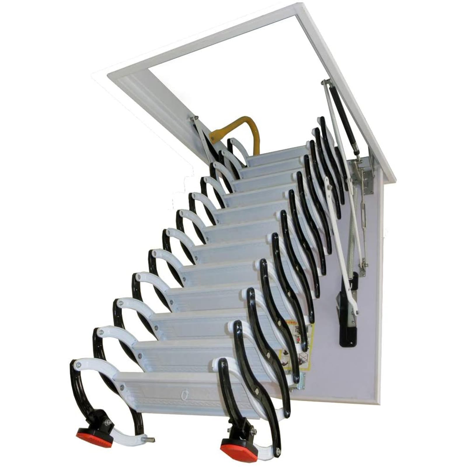 Mua TECHTONGDA 9.8ft Attic Ceiling Pull Down Ladder, 12 Steps Attic ...