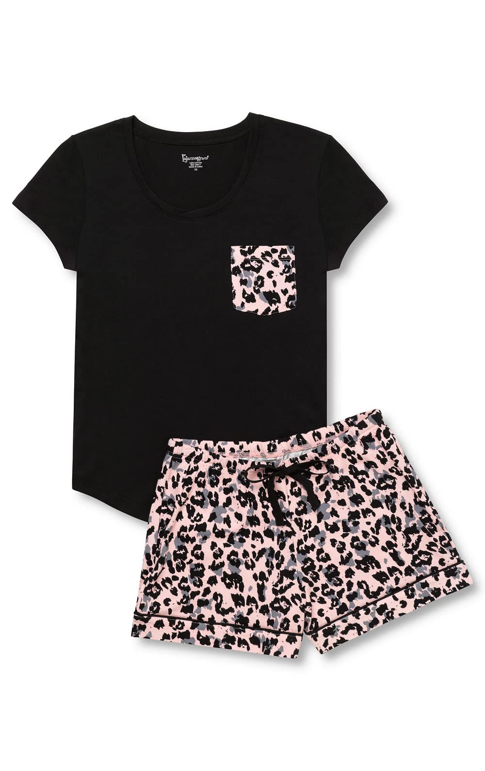 PajamaGram Ladies Pajamas - Leopard Pajamas For Women, Pink Leopard, MD Image