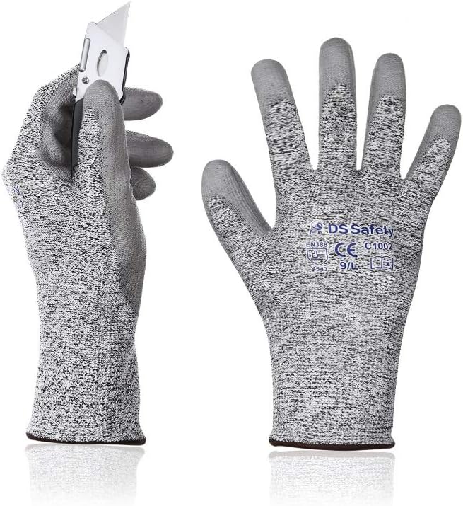 Cut Resistant Gloves with Extreme Lightweight & Thin Level 5 Wire Metal Gloves for Refined Work 12 Pairs