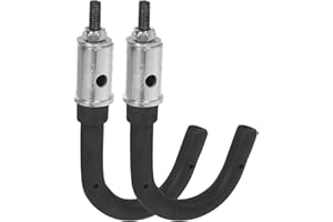 GLEAVI 2Pcs Heavy Duty Ladder Hooks Telescopic Roof and Wall Hangers with Anti-Fall Feature for Extension