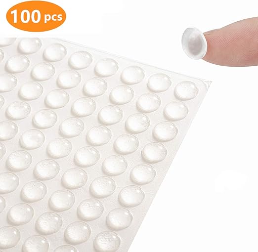 Clear Cabinet Door Drawer Bumpers Pads 100pcs 10mm Small Rubber