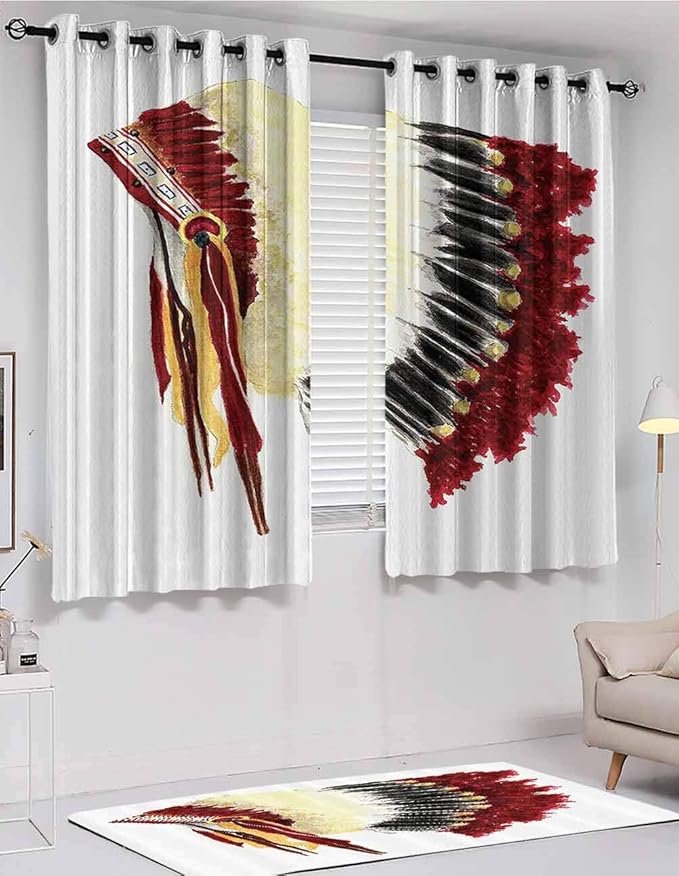 Amazon.com: hengshu Room-Darkening Curtains, Native American Decor