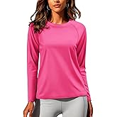 NASBING Women's Thermal Shirts Long Sleeve Base Layer Cold Weather Fleece Lined Warm Undershirt Regular Fit Crewneck Tops