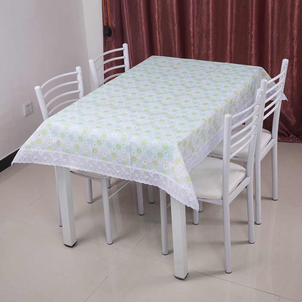 XKQWAN Rural tablecloth Waterproof Disposable Plastic art table-cloth Pvc table cloth Oil-proof table cloth-A 137x183cm(54x72inch)