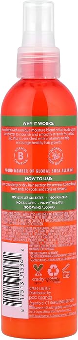 Cantu Coil Calm Detangler 237ml Shea Butter Hydrating Mist view 2