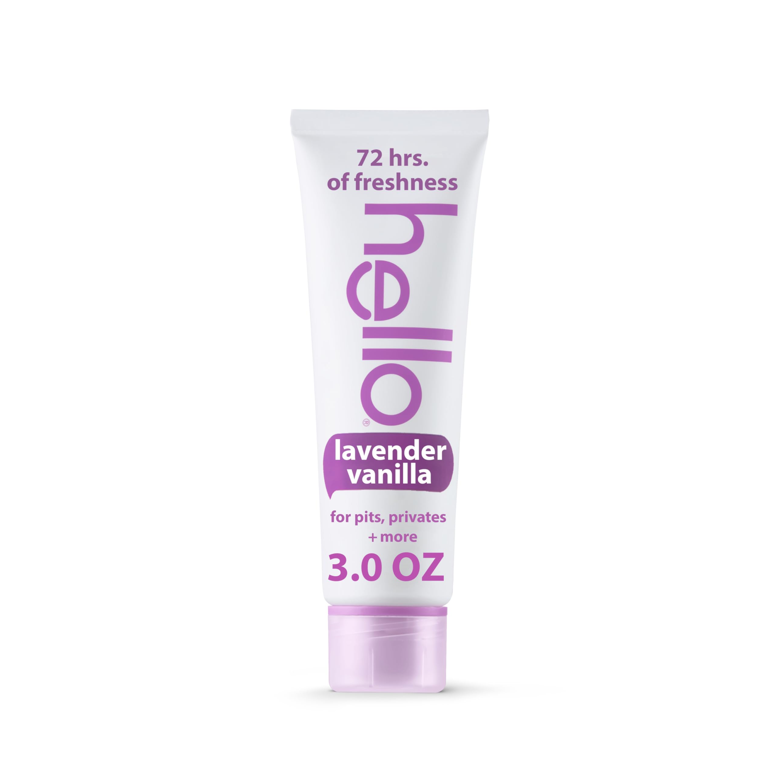 Photo 1 of hello All Over Lavender Vanilla Whole Body Deodorant Cream, Aluminum Free Deodorant Cream for Pits, Privates + More, Offers 72 Hours of Freshness, Safe for Sensitive Skin, Vegan, 1 Pack, 3 Oz Tube