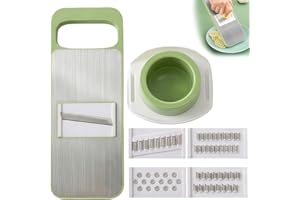 Multifunctional Vegetable Cutter, Vegetable Chopper Set, Manual Food Cutter & Dicer with 5 Blades,Hand Safe Knife, Slicer for