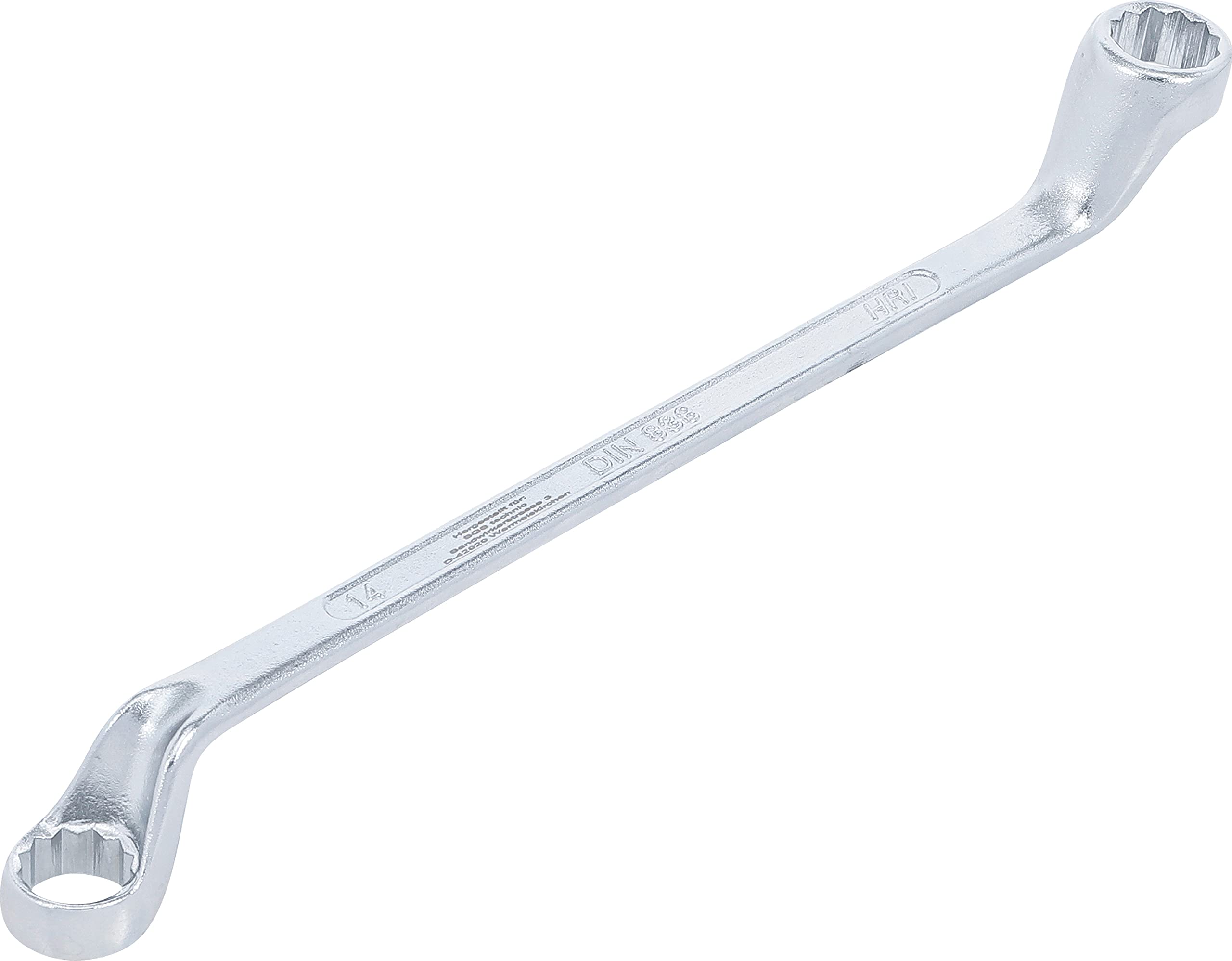 BGS 1214-14x15 | Double Ring Spanner, offset | 14 x 15 mm