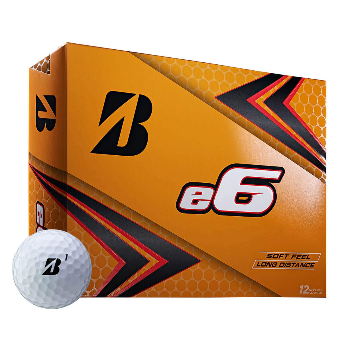 Bridgestone 2019 e6 White Golf Balls (One Dozen) E9wx6d