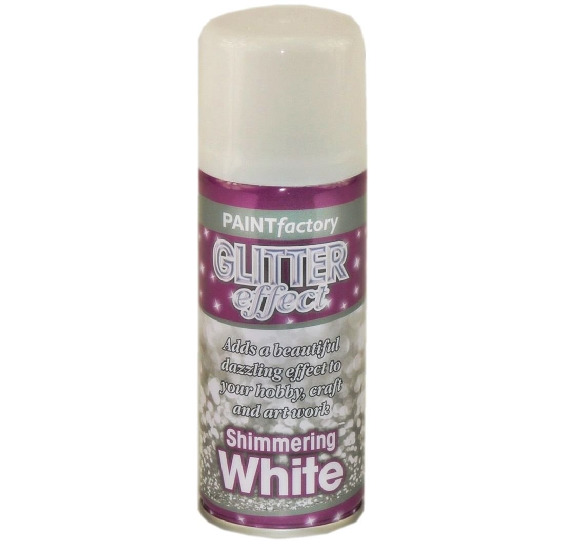 2 x 200ml Glitter Effect Colour Aerosol Spray Paint Decorative Creative