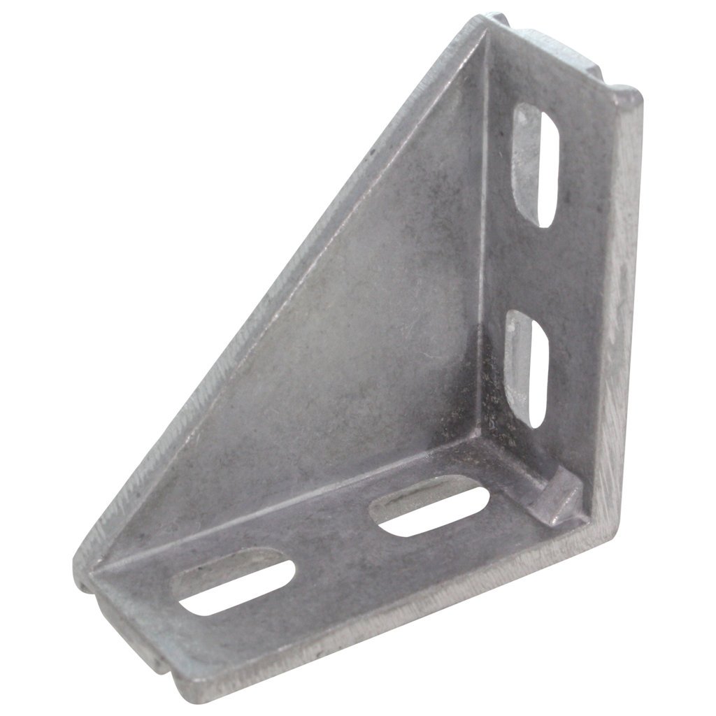 10 x Angle 20/40 mm for M5, Nut 5, Die-Cast Aluminium Blank