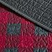 Woolrich Reversible Quilt Set - Cottage Styling Reversed to Solid Color, All Season Lightweight Coverlet, Cozy Bedding Layer, Matching Shams, Oversized Full/Queen, Buffalo Check Red