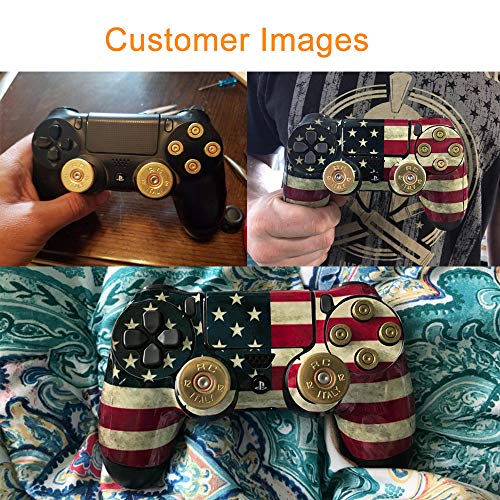 image for Bullet Buttons for PS4 Controller, COCOTOP Raplacement Parts Metal Thu
