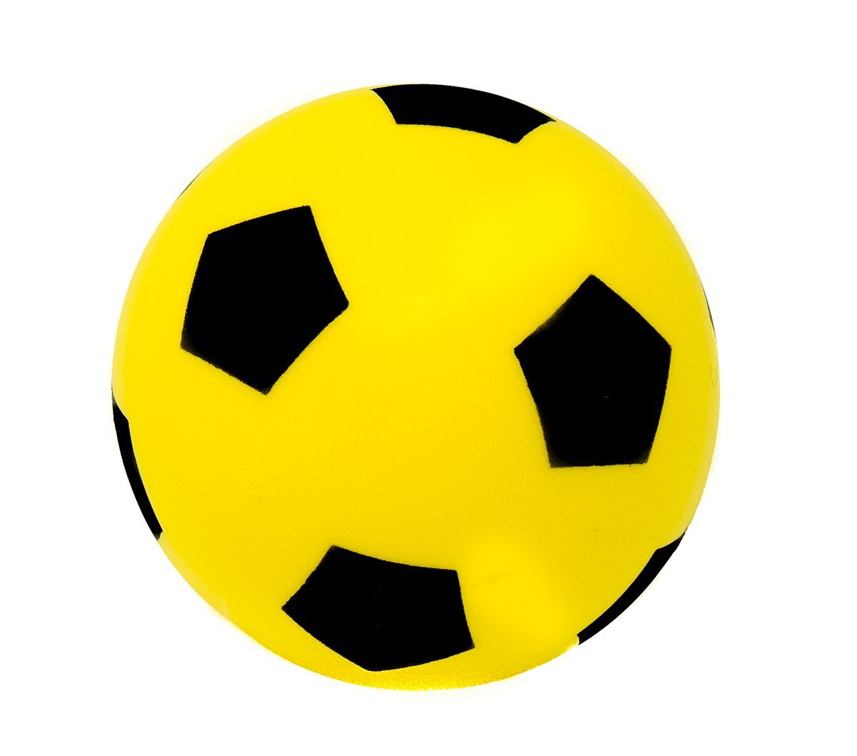 E-Deals 20cm Yellow Soft Foam Football Indoor Outdoor Soft Sponge Foam Soccer Ball Great Fun For Adults And Kids Boys Girls