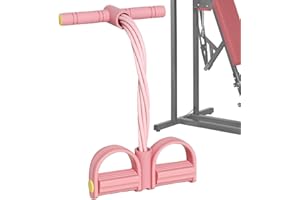 Pedal Puller | Bodybuilding Expander for Workout | 8-Tube Elastic Stretch Trainer with Handles for Abdominal Workout Leg Arm 