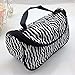 Women Cosmetic Bag With Zipper and Mirror,PortableFun Makeup Case Organizers Toiletry Kit Pouch