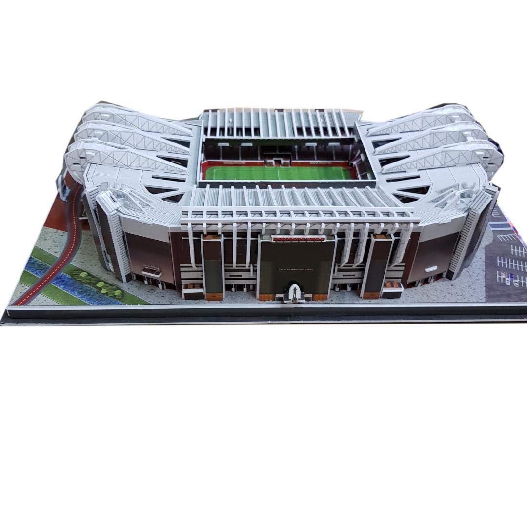Zeye 3D Puzzle Old Trafford Manchester United Stadium, Realistic Style, 1000 Pieces, 1 Count, 1 Set, 1 Item, 1 Puzzle, 1 Package, 1 Content, 8 Years and Up