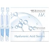 5% Hyaluronic Acid Serum Ultra-Moisturizing Vials,Hyaluronic Acid Facial Serum, Single-Use Hyaluronic Acid Tubes,Intensive Hydration,Enhances Skin Elasticity,Pre-Makeup Moisturizing Care (1 Box of 30)