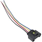 LoloWheat Fuel Pump Connector Plug Wiring Harness 5 Wire # 72182609365 | Fit for Dodge Challenger Charger Magnum for Chrysler 300 2005-2023