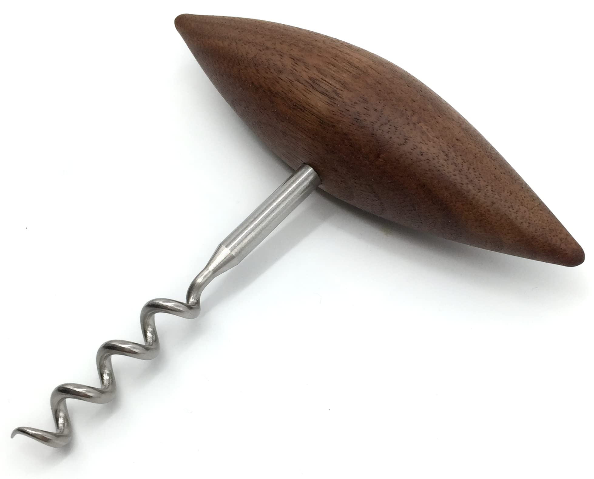 KokosnussEisen® - Premium corkscrew - polished stainless steel - wooden handle walnut - made in Germany