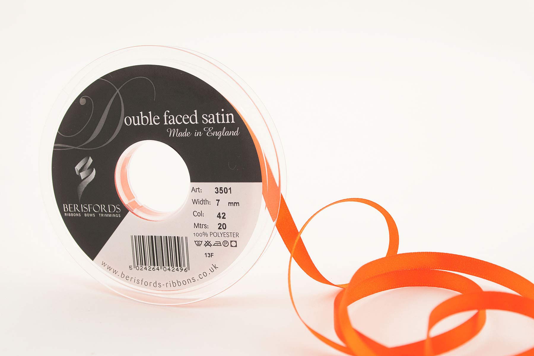 Berisfords Ribbon, Orange Delight, 20m — image 1