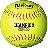 WILSON ASA Synthetic Leather Polycore Softballs 1 Dozen
