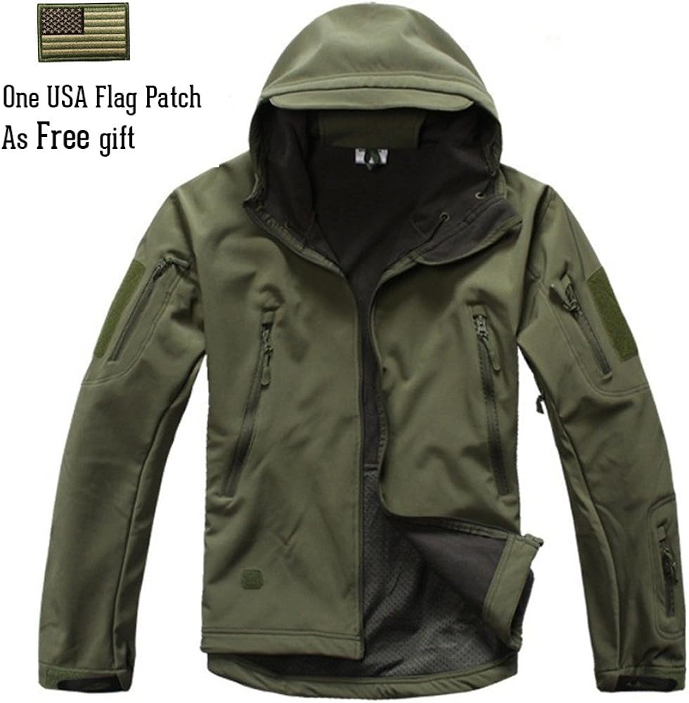 refire gear men's warm military tactical sport fleece hoodie jacket