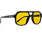 NEVEN Masha UV400 Men's Polarized Sunglasses - TR90 Chunky Sunglasses - Boating Aviator Glasses for Men and Women