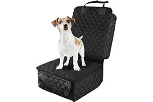 PETICON Waterproof Front Seat Car Cover, Full Protection Dog Car Seat Cover with Side Flaps, Nonslip Scratchproof Front Seat Cover Fits for Cars, Trucks, SUVs, Jeep