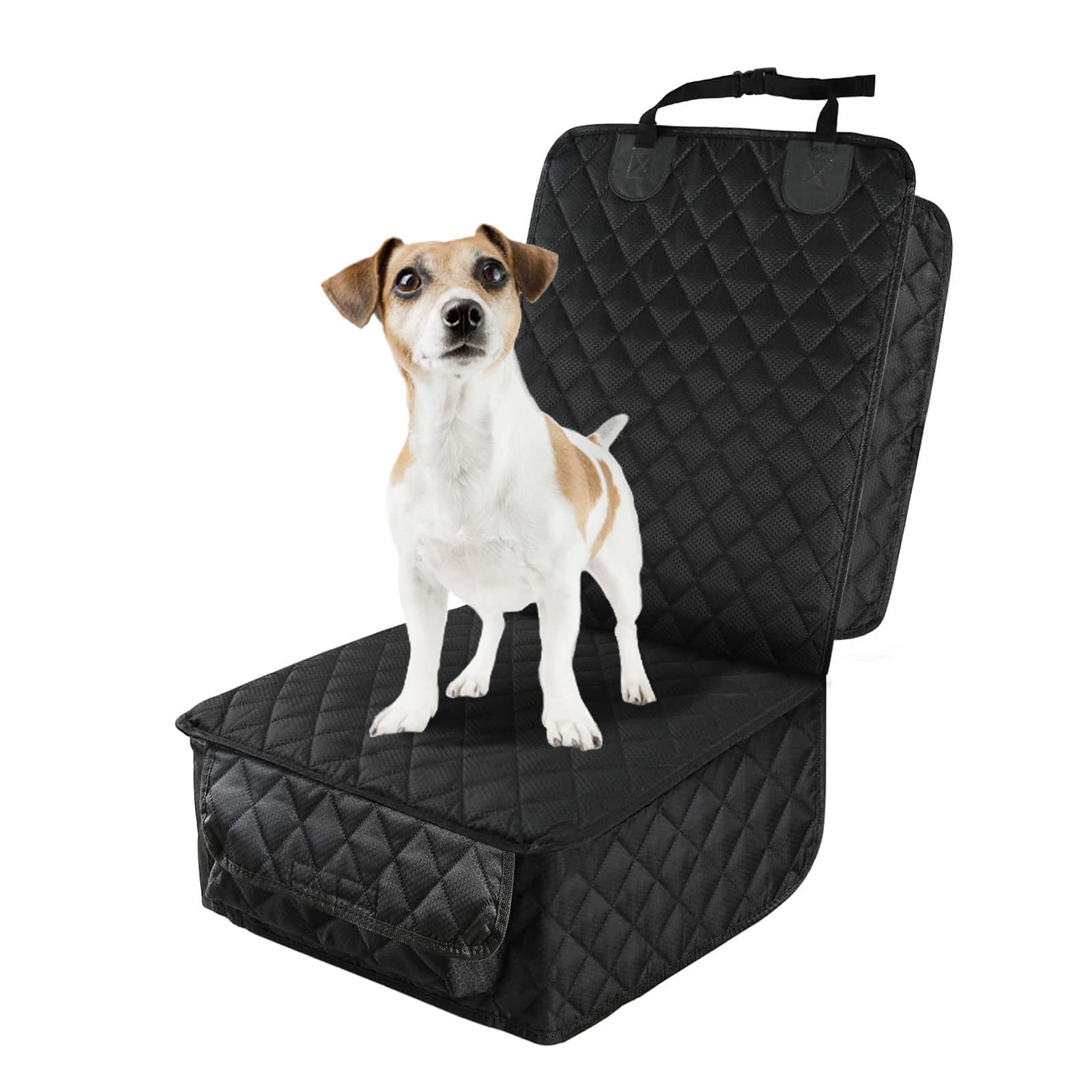 Photo 1 of PETICON Waterproof Front Seat Car Cover, Full Protection Dog Car Seat Cover with Side Flaps, Nonslip Scratchproof Front Seat Cover Fits for Cars, Trucks, SUVs, Jeep