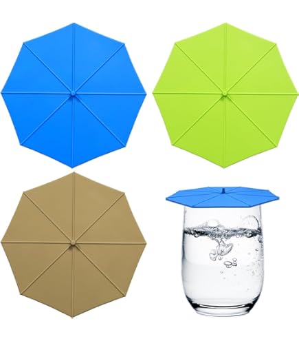 Couvercles En Silicone, Lot De 5, Tailles Assorties, Pour