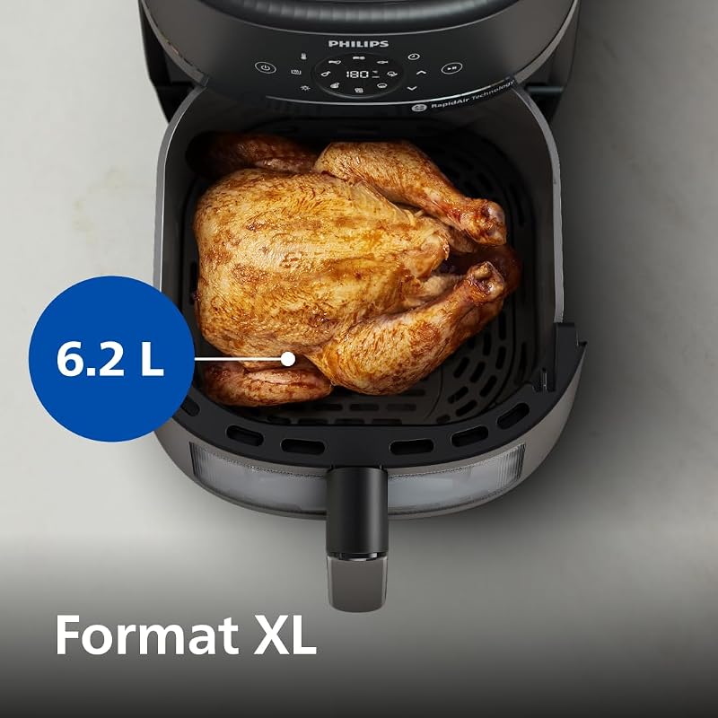 Airfryer 2000 - Air Fryer 6.2L, 13 modes, écran tactile, Noir