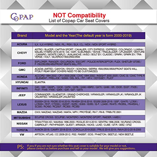 Copap Baja Front Seat Covers Red Stripe Colorful Saddle Blanket Seat Cover Universal for Car, SUV & Truck (2 seat Covers+2 seat Belt Covers)